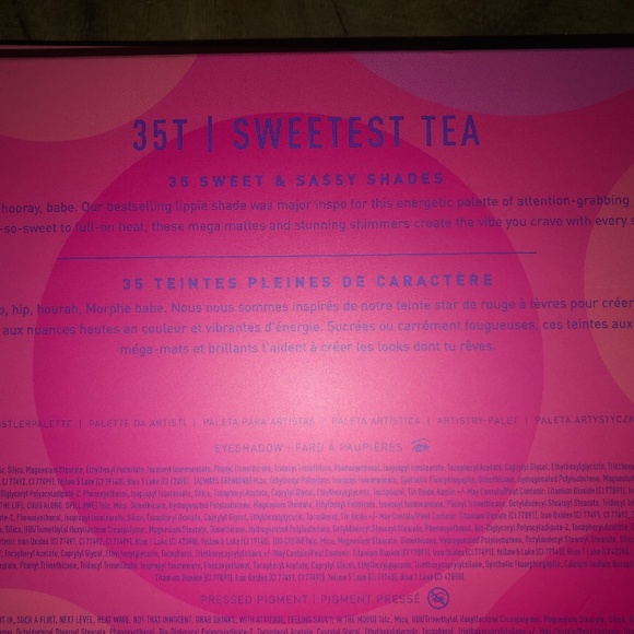 NIB 35T MORPHE SWEETEST TEA ARTISTRY PALETTE 💖🎨 - Picture 4 of 4